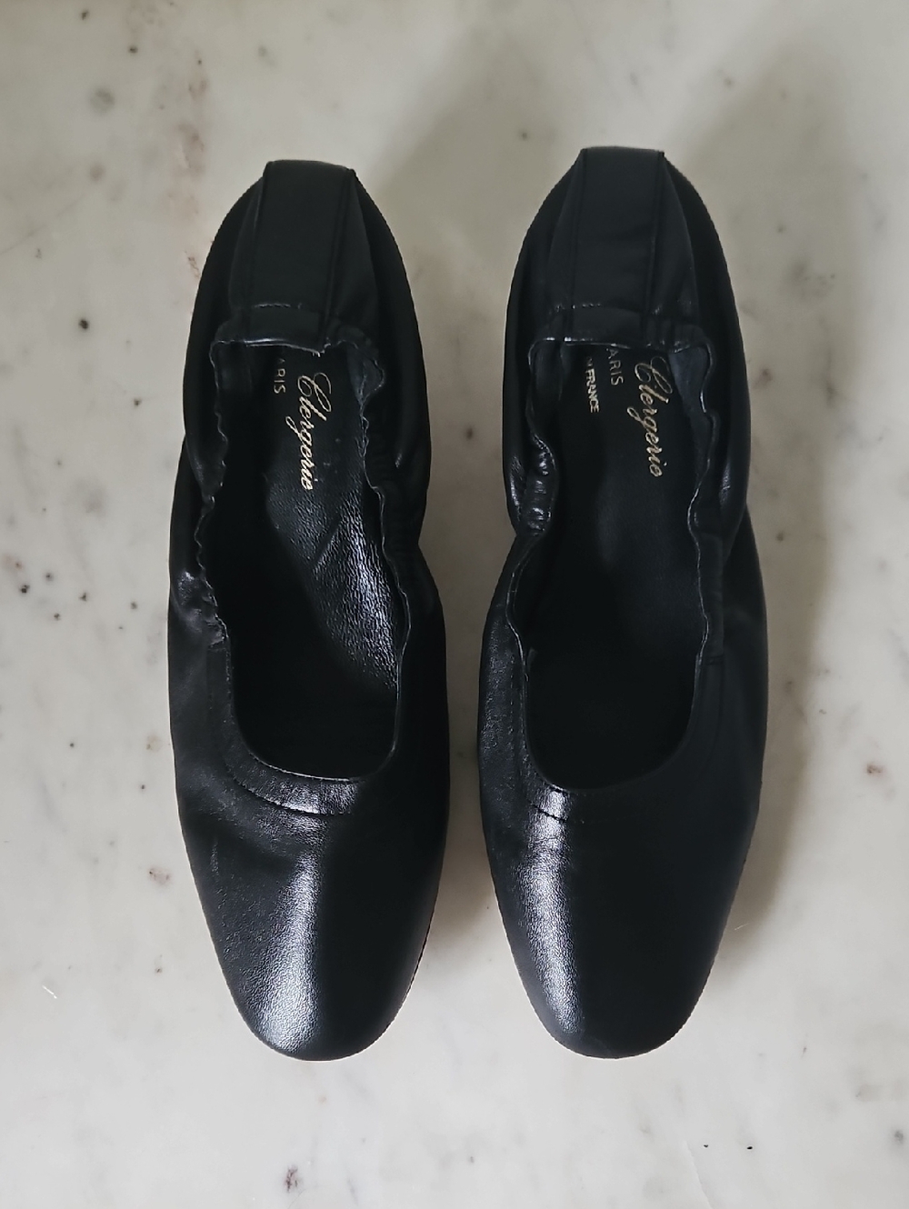 ROBERT CLERGERIE: Soft Stretch Black Nappa Leather Silver Sculptural Block Heels - Picture 2 of 8